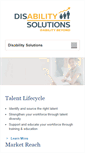 Mobile Screenshot of disabilitysolutionsatwork.org